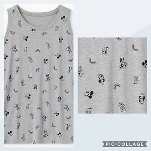 🆕MICKEY MOUSE & FRIENDS RAINBOW GREY CREW TANK